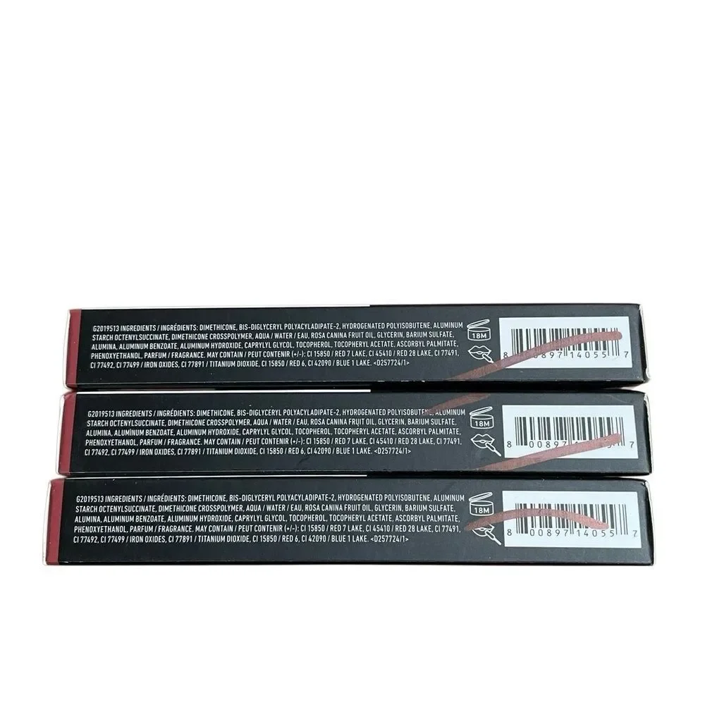 NYX Powder Puff Lippie -Pop‎ Quiz Red Matte Liquid Lipstick 3-pack